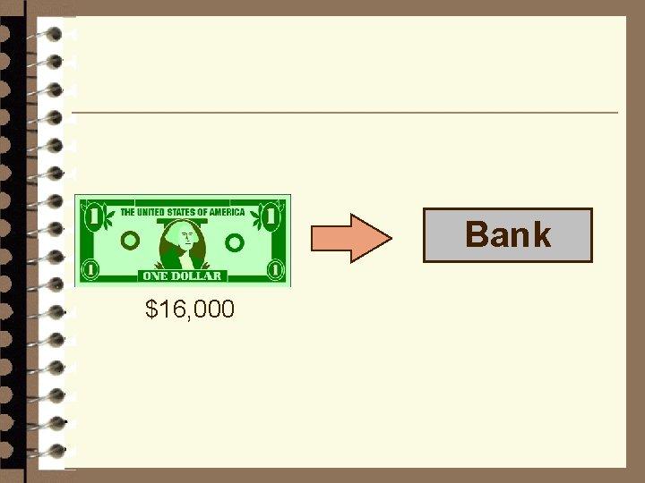 Bank $16, 000 