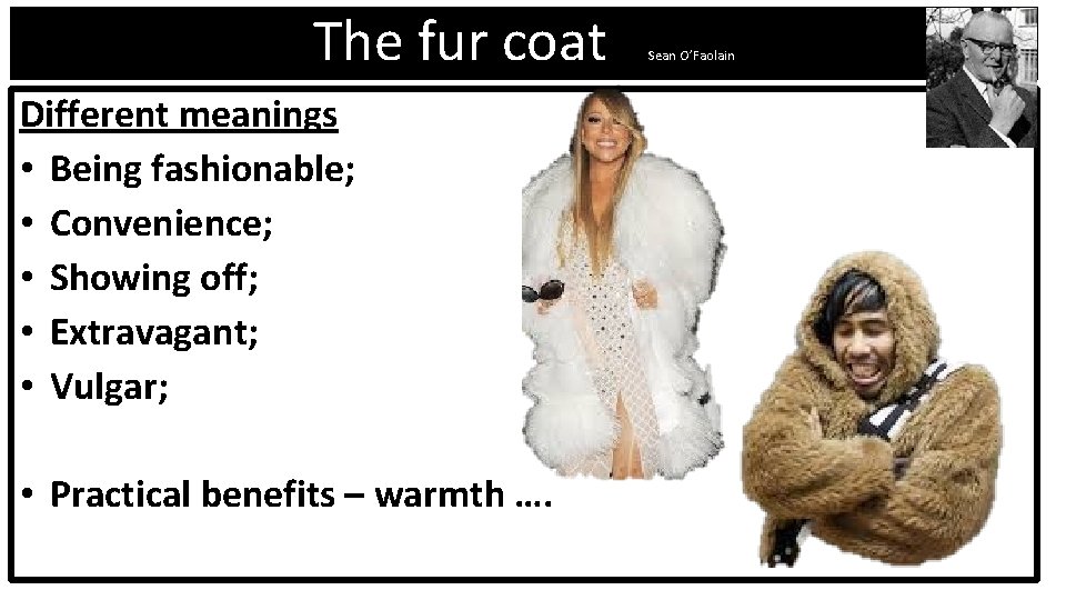 The Fur Coat Diffe Meanings, Summary Of Fur Coat Short Story