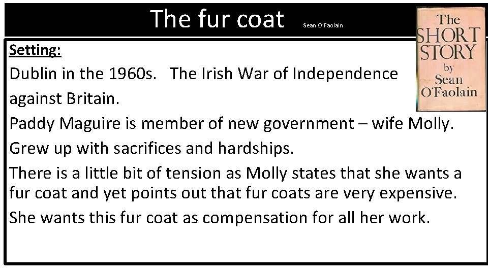 The Fur Coat Diffe Meanings, The Fur Coat Full Short Story