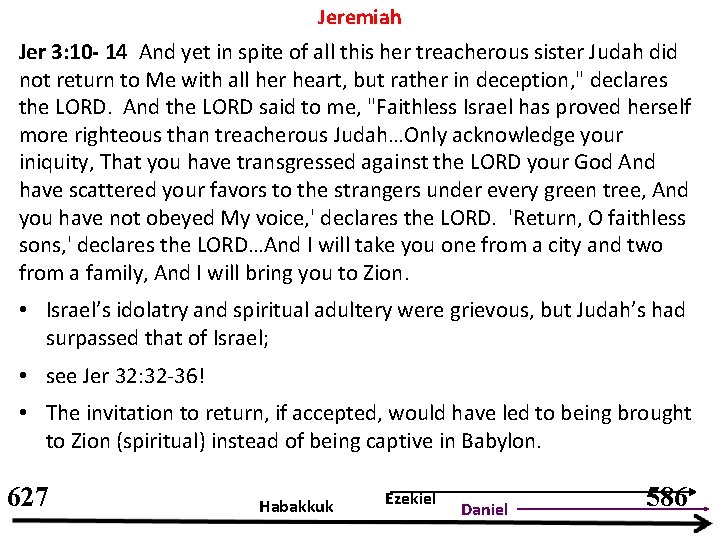 Jeremiah Jer 3: 10 - 14 And yet in spite of all this her Jeremiah Jer 3: 10 - 14 And yet in spite of all this her