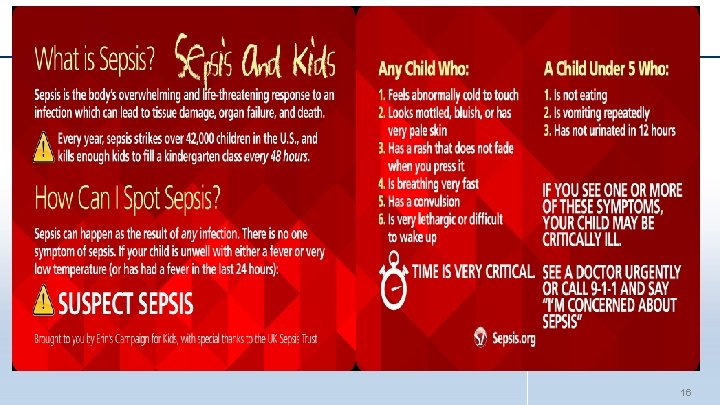 Sepsis 16 