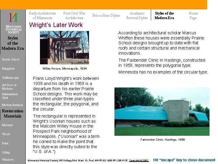 Early Architecture of Minnesota Post Civil War Architecture Bric-a-Brac Styles Academic Revival Styles of Early Architecture of Minnesota Post Civil War Architecture Bric-a-Brac Styles Academic Revival Styles of