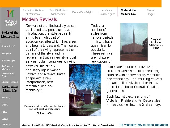 Early Architecture of Minnesota Post Civil War Architecture Bric-a-Brac Styles Academic Revival Styles of Early Architecture of Minnesota Post Civil War Architecture Bric-a-Brac Styles Academic Revival Styles of