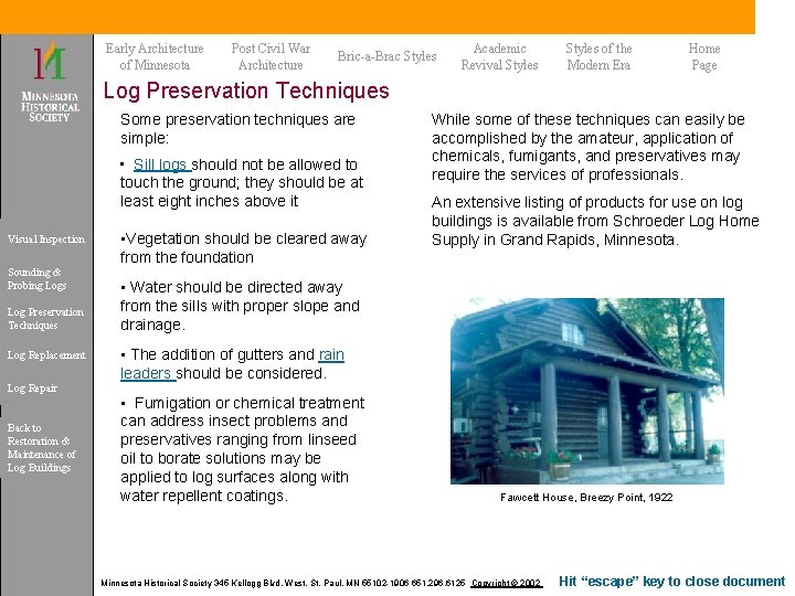 Early Architecture of Minnesota Post Civil War Architecture Bric-a-Brac Styles Academic Revival Styles of Early Architecture of Minnesota Post Civil War Architecture Bric-a-Brac Styles Academic Revival Styles of