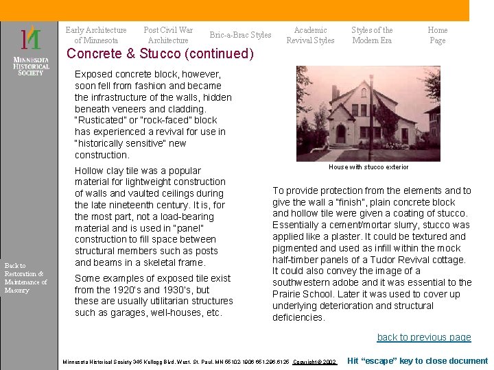 Early Architecture of Minnesota Post Civil War Architecture Bric-a-Brac Styles Academic Revival Styles of Early Architecture of Minnesota Post Civil War Architecture Bric-a-Brac Styles Academic Revival Styles of