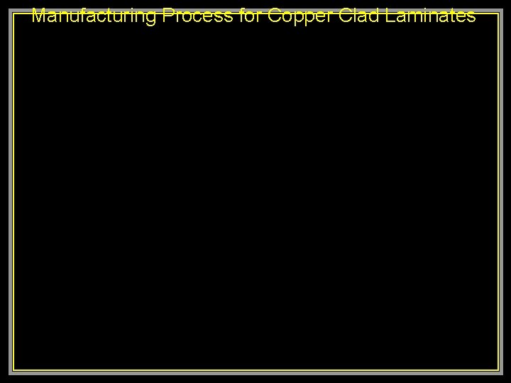 Manufacturing Process for Copper Clad Laminates 