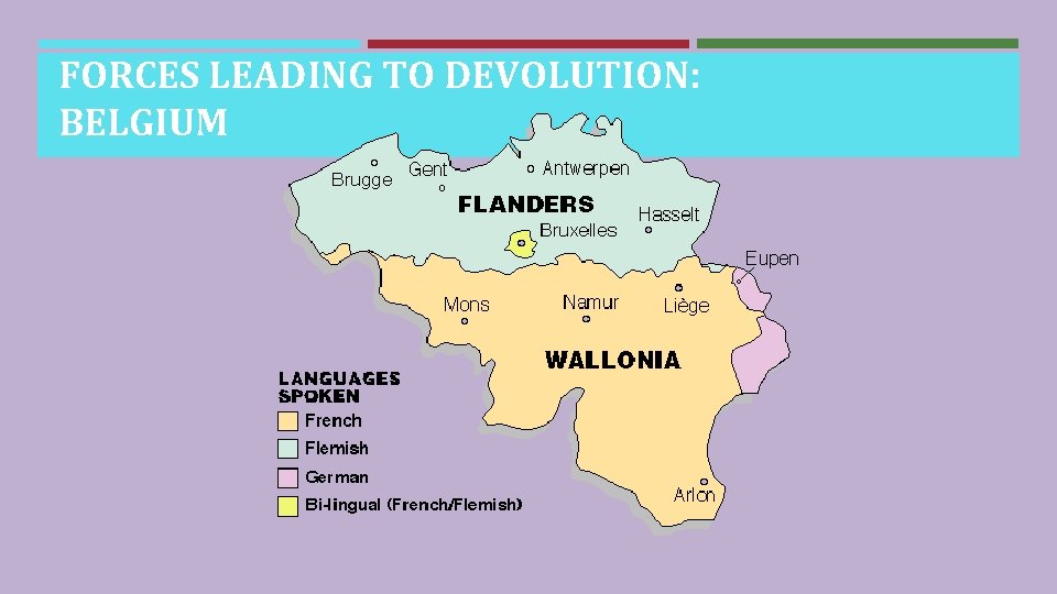 FORCES LEADING TO DEVOLUTION: BELGIUM 