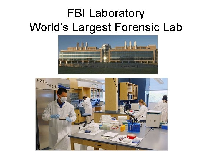 FBI Laboratory World’s Largest Forensic Lab 