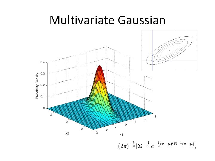 Multivariate Gaussian Multivariate Gaussian