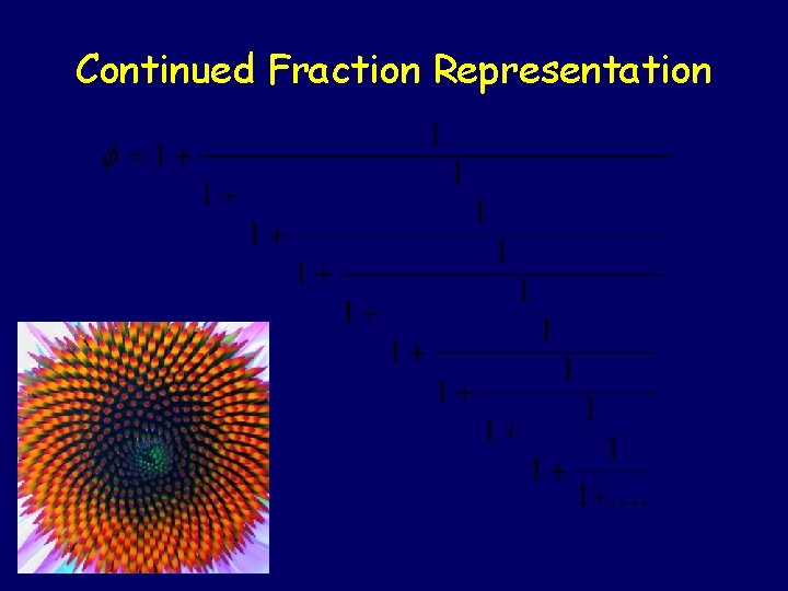 Continued Fraction Representation 