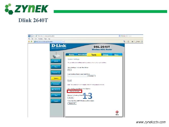 Dlink 2640 T www. zynekcctv. com 