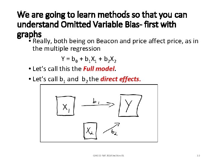 We are going to learn methods so that you can understand Omitted Variable Bias