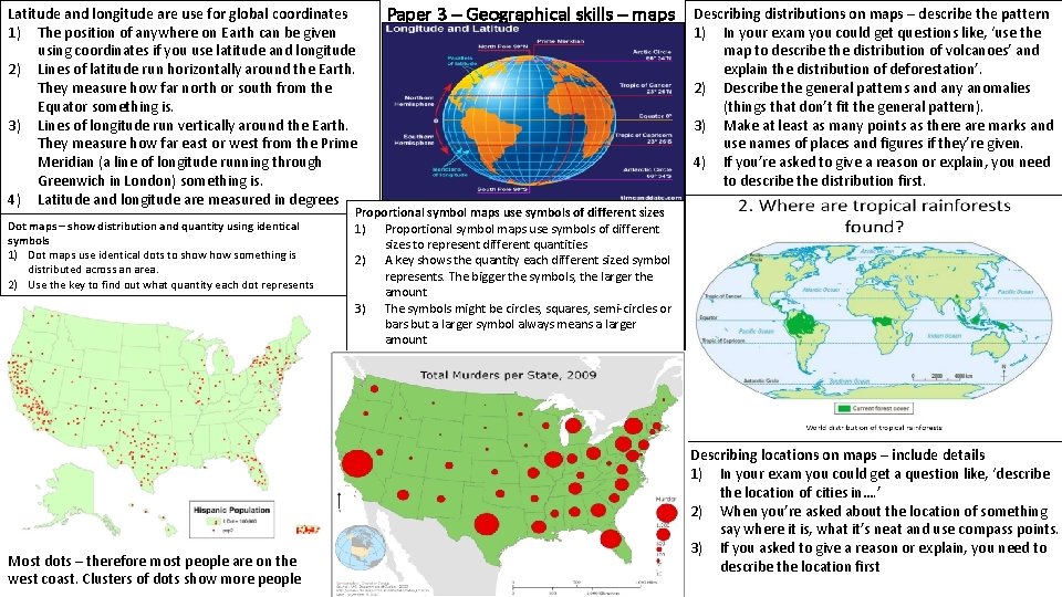 Latitude and longitude are use for global coordinates 1) The position of anywhere on