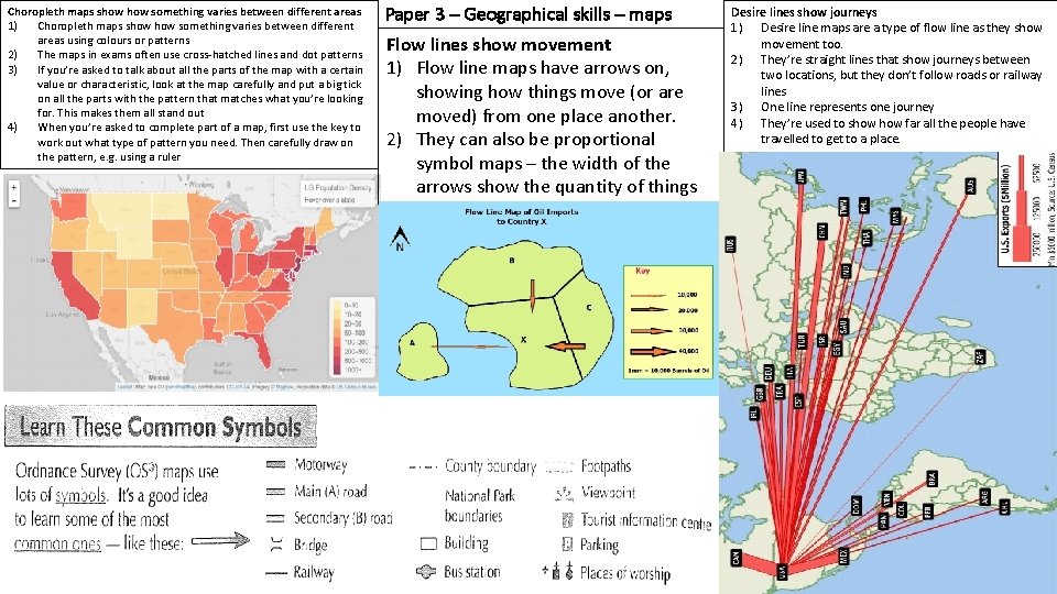 Choropleth maps show something varies between different areas 1) Choropleth maps show something varies