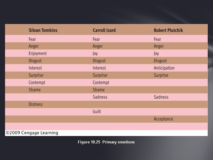 Figure 10. 25 Primary emotions 