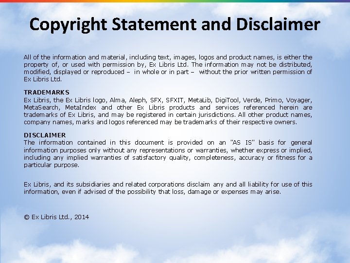 Copyright Statement and Disclaimer All of the information and material, including text, images, logos Copyright Statement and Disclaimer All of the information and material, including text, images, logos