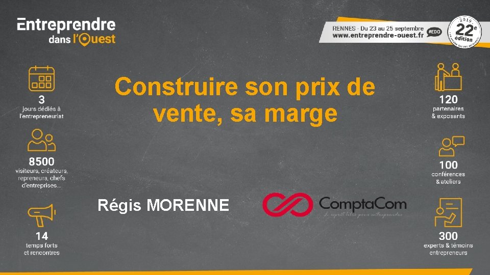 Construire son prix de vente, sa marge Régis MORENNE 