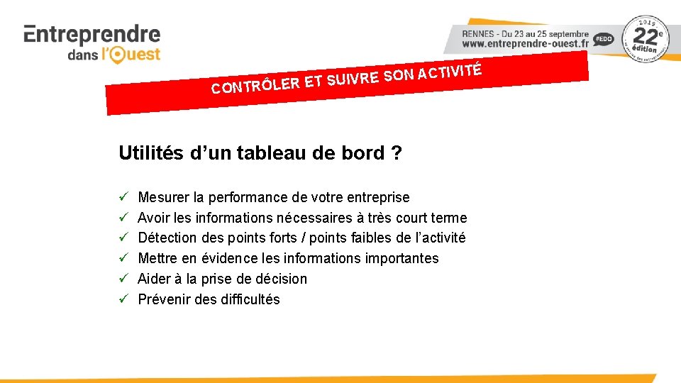 TIVITÉ C A N O S E R IV T SU CONTRÔLER E Utilités