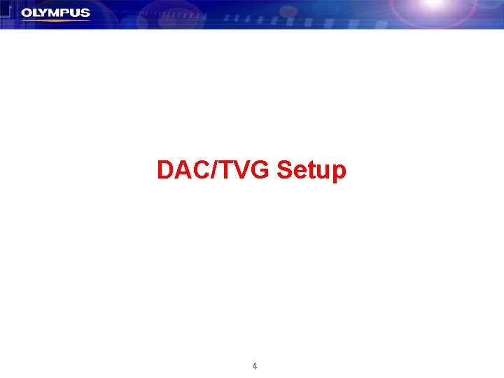 DAC/TVG Setup 4 