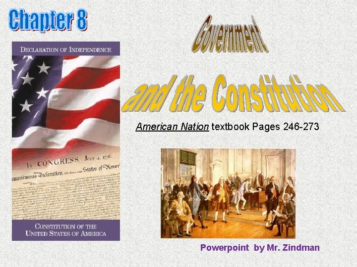 American Nation textbook Pages 246 -273 Powerpoint by Mr. Zindman 