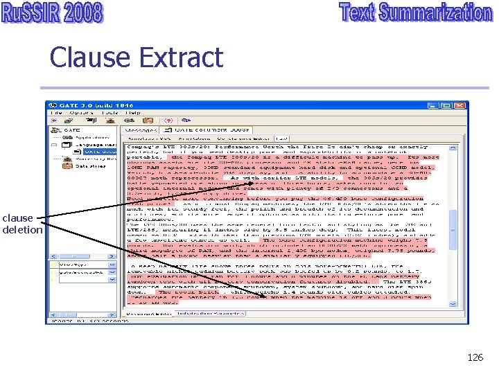 Clause Extract clause deletion 126 