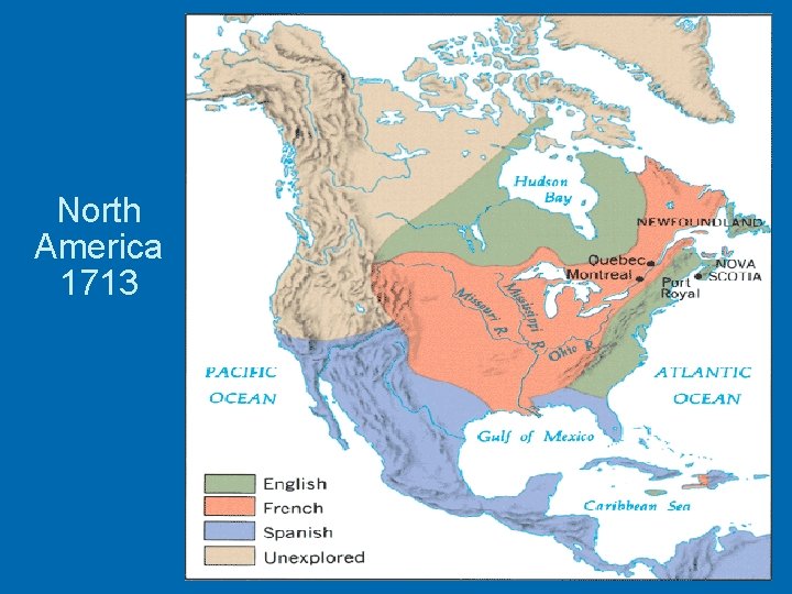 North America 1713 