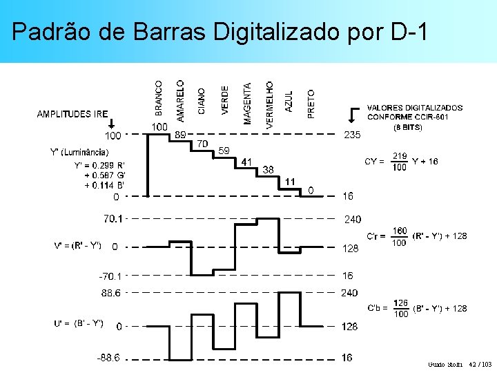 Padrão de Barras Digitalizado por D-1 Guido Stolfi 42 / 103 