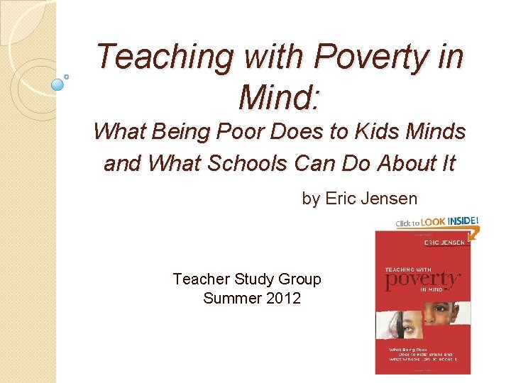 Teaching with Poverty in Mind: What Being Poor Does to Kids Minds and What