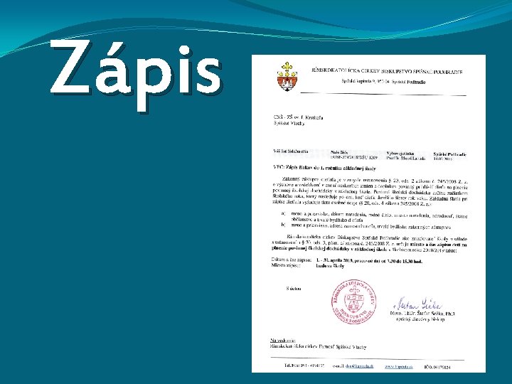 Zápis 