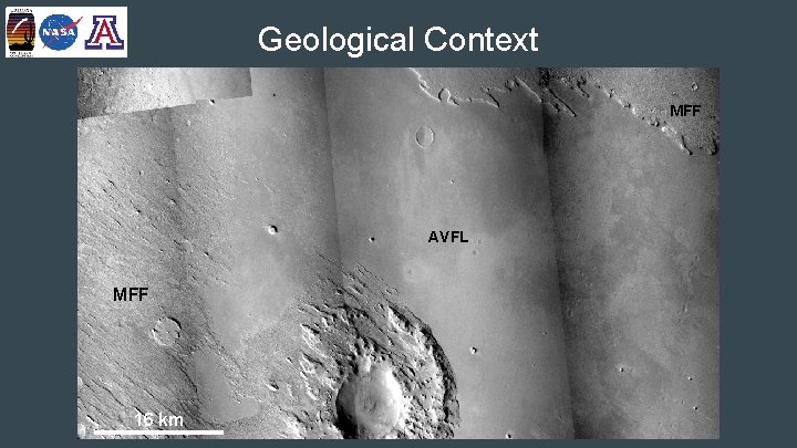 Geological Context MFF AVFL MFF 16 km 