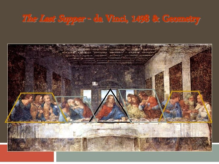The Last Supper - da Vinci, 1498 & Geometry 