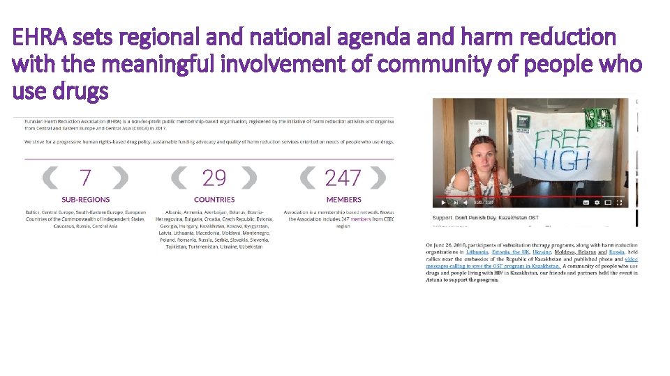 EHRA sets regional and national agenda and harm reduction with the meaningful involvement of