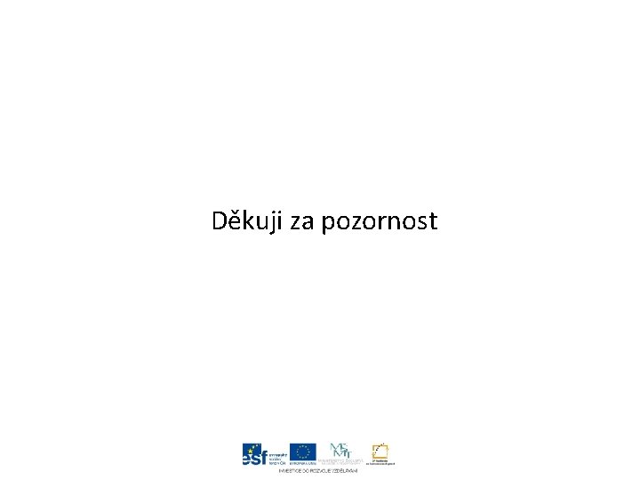 Děkuji za pozornost 