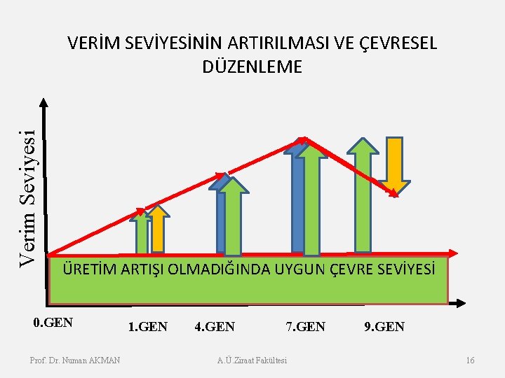 Verim Seviyesi VERİM SEVİYESİNİN ARTIRILMASI VE ÇEVRESEL DÜZENLEME ÜRETİM ARTIŞI OLMADIĞINDA UYGUN ÇEVRE SEVİYESİ