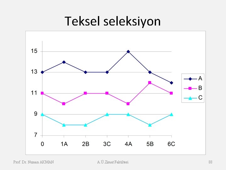 Teksel seleksiyon Prof. Dr. Numan AKMAN A. Ü. Ziraat Fakültesi 88 