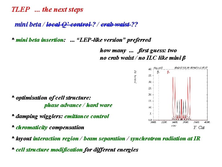 TLEP. . . the next steps mini beta / local Q’ control ? /