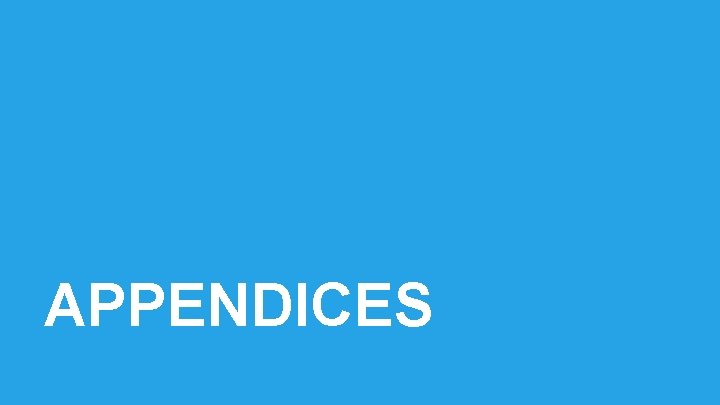 APPENDICES 