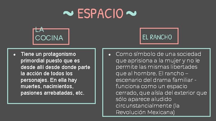 ESPACIO LA COCINA ● Tiene un protagonismo primordial puesto que es desde allí desde