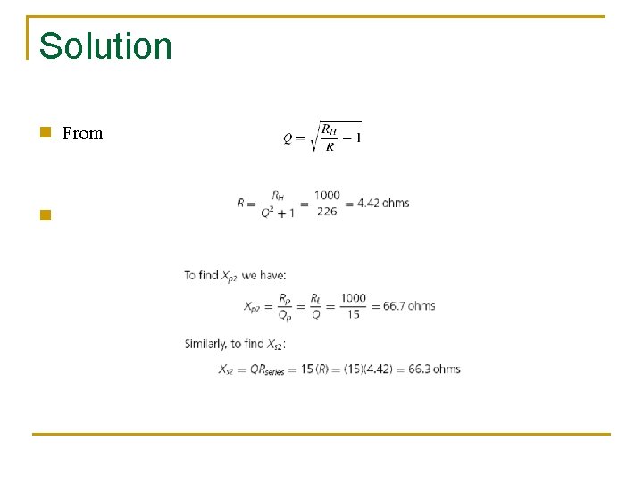 Solution n n From 