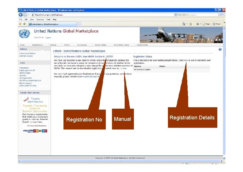 R Registration No Manual Registration Details 