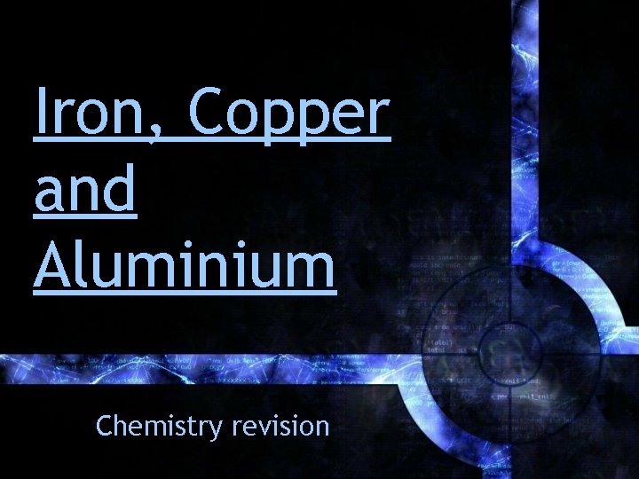 Iron, Copper and Aluminium Chemistry revision 