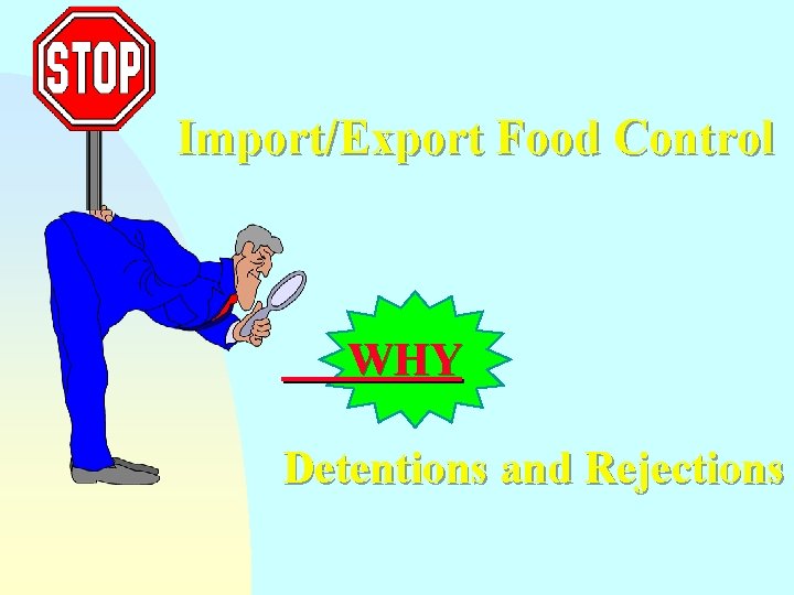 Import/Export Food Control WHY Detentions and Rejections 