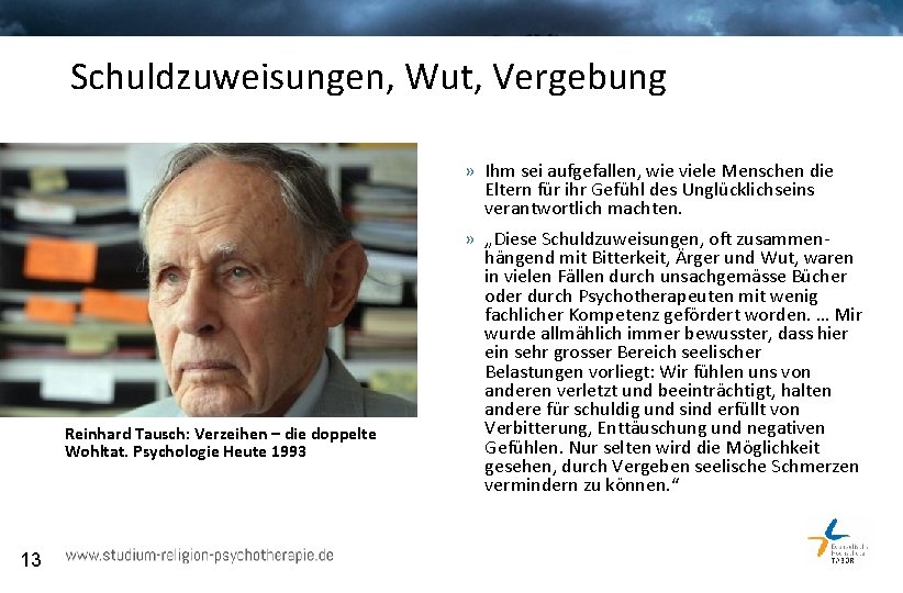 Reinhard Tausch Verzeihen Die Doppelte Wohltat
