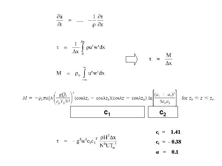 c 1 c 2 c 1 = 1. 41 c 2 = - 0.