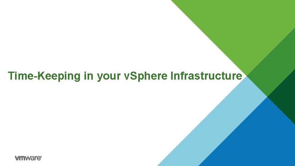 Time-Keeping in your v. Sphere Infrastructure 