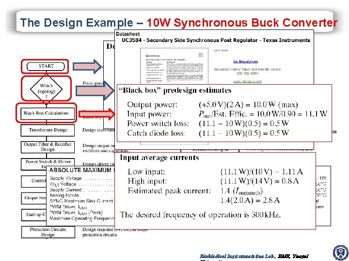 The Design Example – 10 W Synchronous Buck Converter Bio. Medical Instrumentation Lab. ,