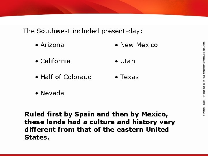 TEKS 8 C: Calculate percent composition and empirical and molecular formulas. The Southwest included