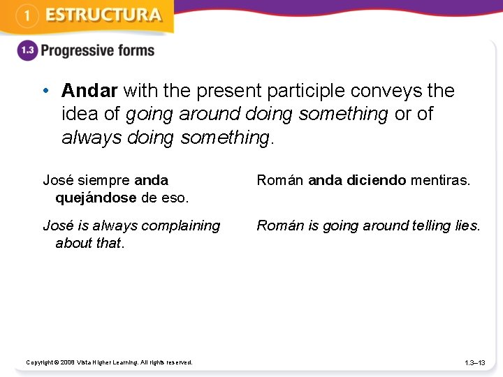 • Andar with the present participle conveys the idea of going around doing