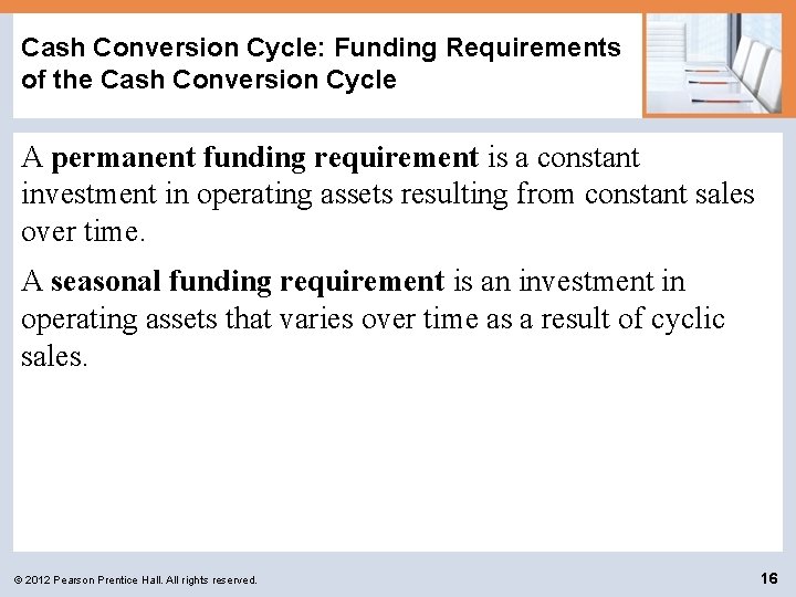 Cash Conversion Cycle: Funding Requirements of the Cash Conversion Cycle A permanent funding requirement