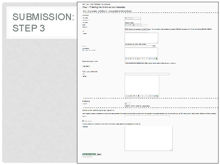 SUBMISSION: STEP 3 
